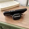 For AirPods 4 Protective Case PC + TPU Leopard Earphone Cover with Mirror and Hook