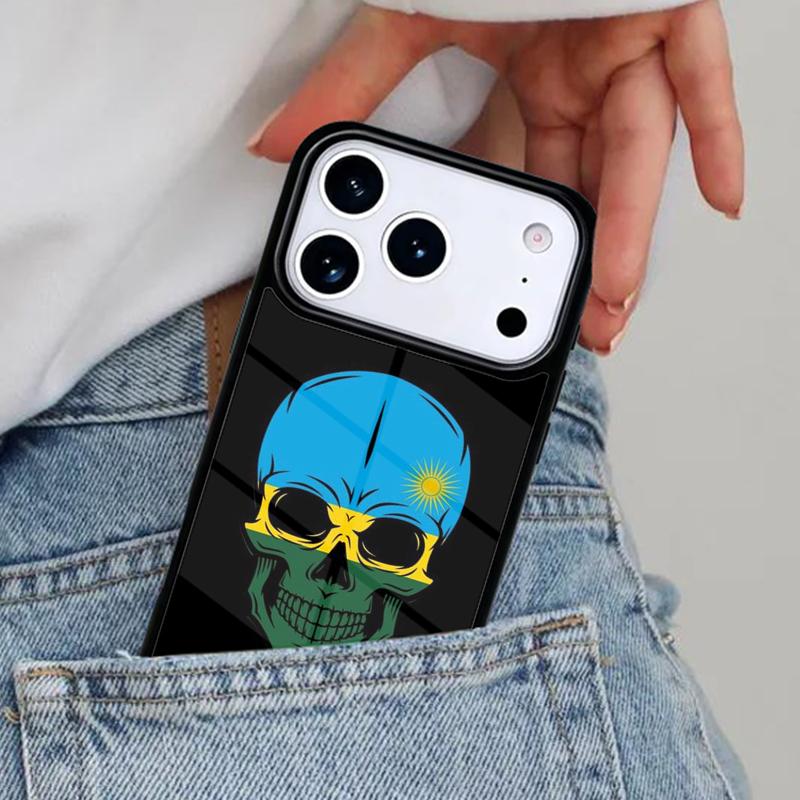 Rwanda Flag Coat Of Arms Phone Case for iPhone 17ProMax 12 13 14 15 16e 17 Pro Max Plus Air Cover