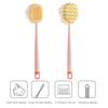 Bath Brush Ergonomic Design Long-Handled Back Scrubber Double Head Gentle Exfoliation Shower Body Scrubber