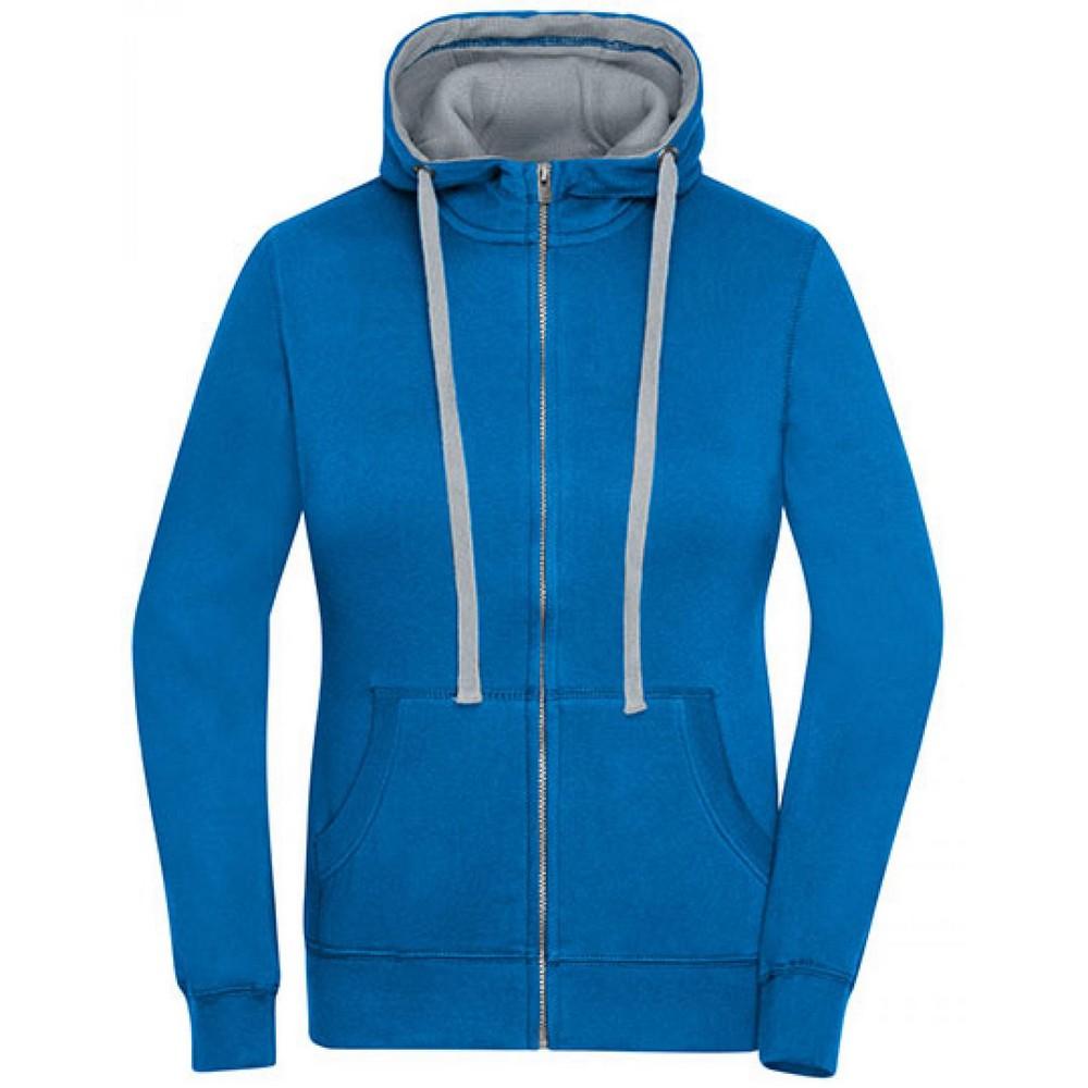 James and Nicholson Womens/Ladies Lifestyle Full Zip Hoodie