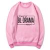 Felpa con Cappuccio Divertente per Amanti dei Drama BL KinnPorsche The Series Felpe Inverno Donna/Uomo Primavera/Autunno Felpa Harajuku Sudaderas Unisex