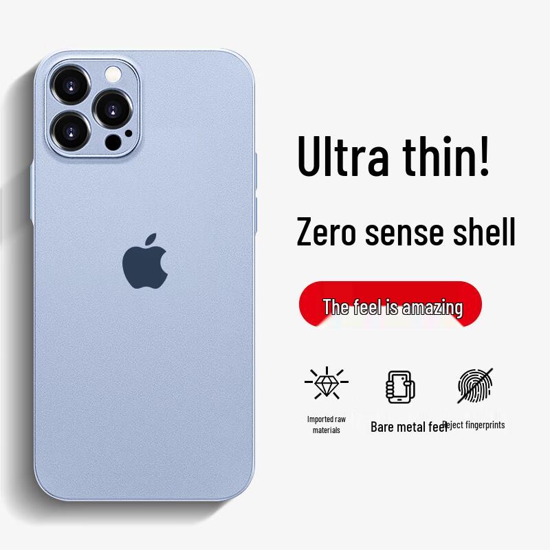 Nai Xiaoya Ultradünne, matte iPhone-Hülle mit vollständigem Linsenschutz