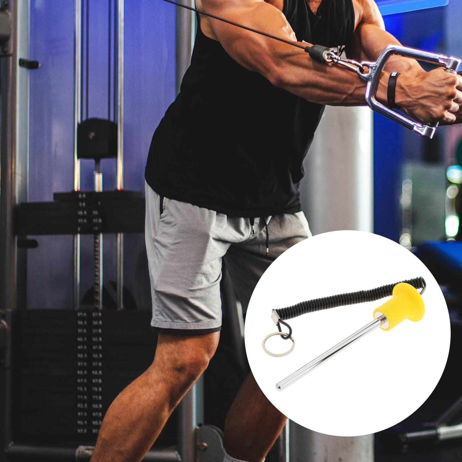 

Універсальна шпилька для стека ваги з перемикачем для тягової мотузки Ключ Силові тренування Обладнання для тренажерного залу Вправи 8x125mm