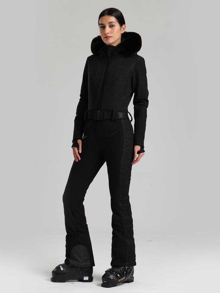 Women's High-End Winter Ski Suit: Windproof, Waterproof, Warm, One-Piece for Double-Board Skiing