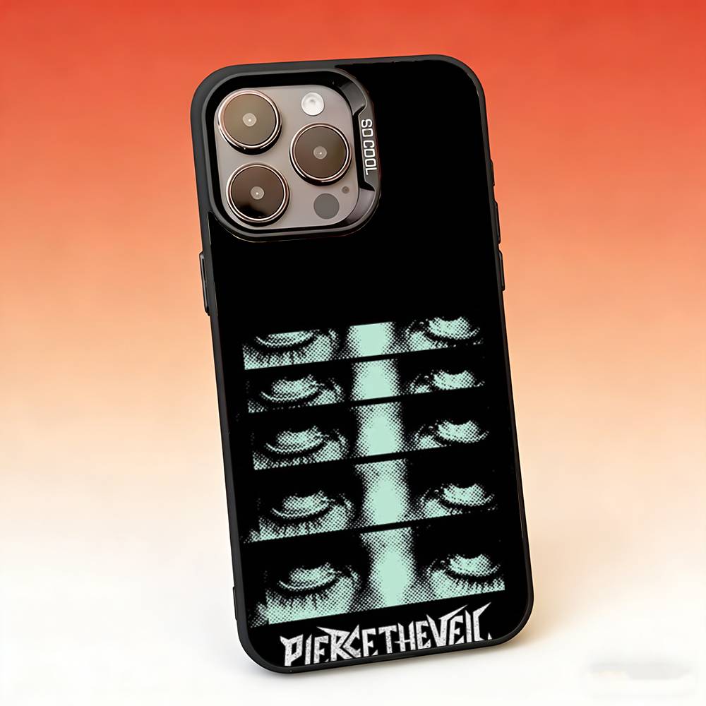 P-Pierce The Veil Band Phone Case For iPhone 17,16,15,14,13,12,11,Pro,Max,Plus,Mini,SE,Air Matte Shockproof Case
