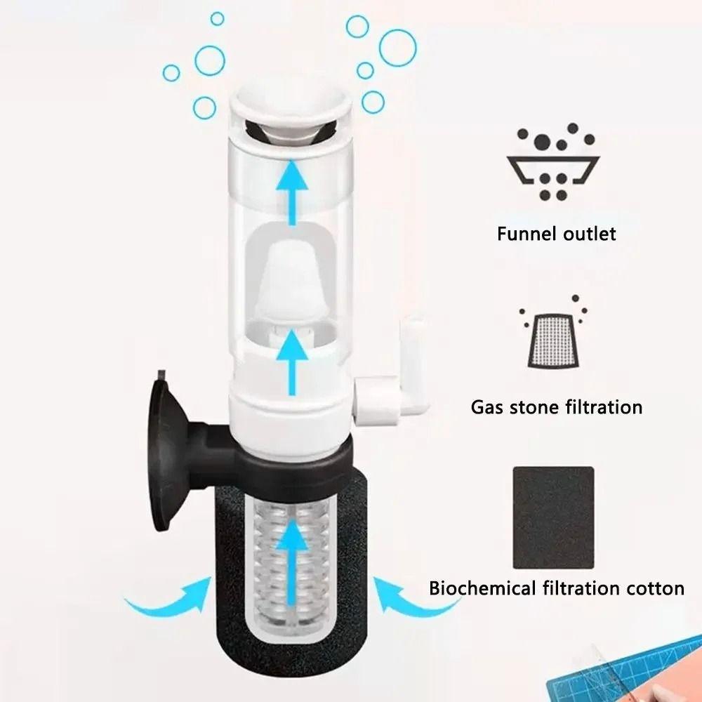 Mini Aquarium Water Purifier Ultra-quiet Fish Tank Sponge Filter Pumps Freshwater and Saltwater