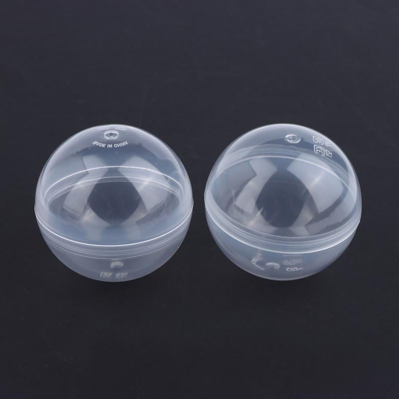 50Pcs 60-75Mm Tiny Empty Plastic Balls Capsule Toys Surprise Ball Container Prop Paintball Diy Making Things Models