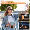 Portable Waist Fan, 12000RPM Rechargeable Wearable Personal