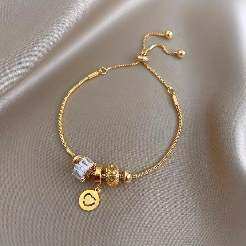 New Fashionable Women s Bracelet, Shiny and Exquisite Chain Women s Bracelet, Simple and Fashionable Women s Jewelry 8.27inch