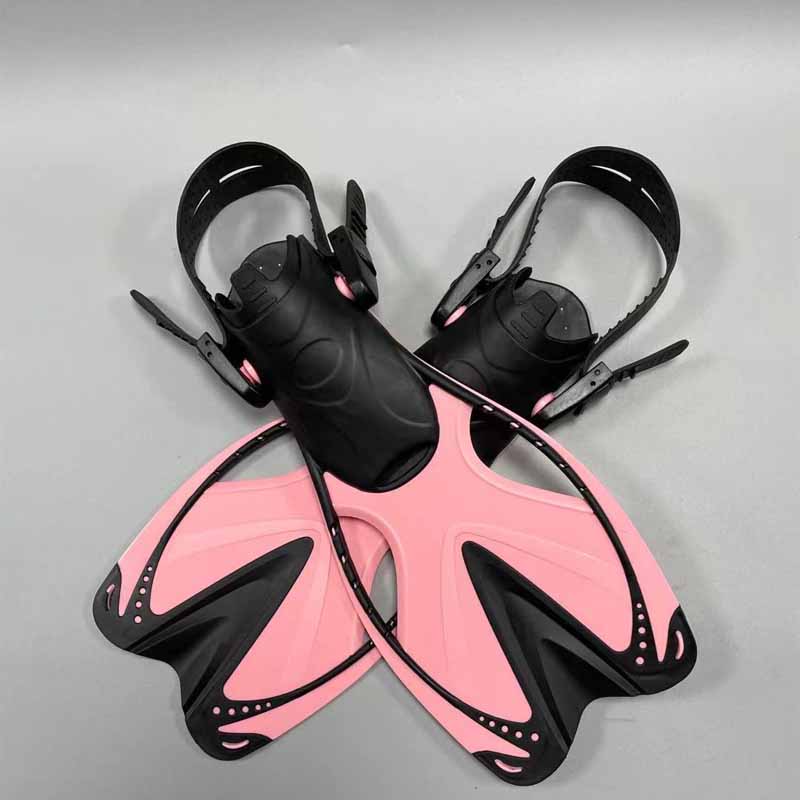 

Плавательные ласты для детей с регулируемыми пряжками, ласты для подводного плавания, силиконовые туфли для подводного плавания, детское снаряжение для плавания и подводного плавания розовый