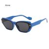 Square Cat Eyes Sunglasses Unisex Shade Sun Glasses Rivet Personality Punk Style for Women And Men