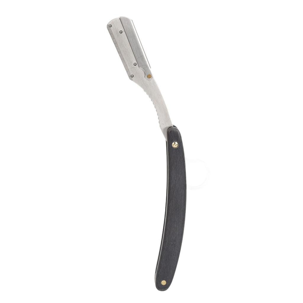 Stainless Steel Straight Beard Trimmer Rack Barber Manual Beard Trimmer Holder Face Grooming Tool for Men