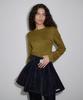 Obeodyupeulleeo Velvet Denim Skirt_Navy