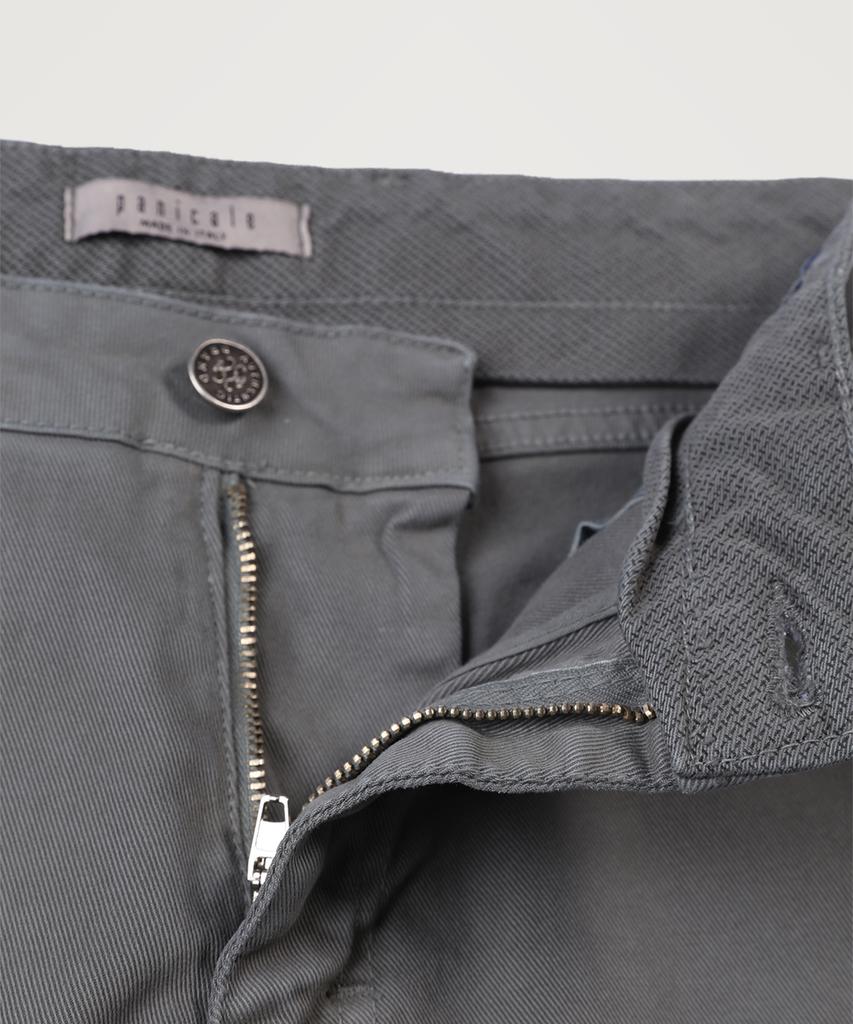 PANICALE Slim Fit Twill Chino Pants [Gray]