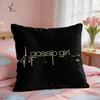 Plot GGossip GirlS Youth Cushion Cover Square Short Plush Pillow Case Living Room Sofa Home Decor Funda X