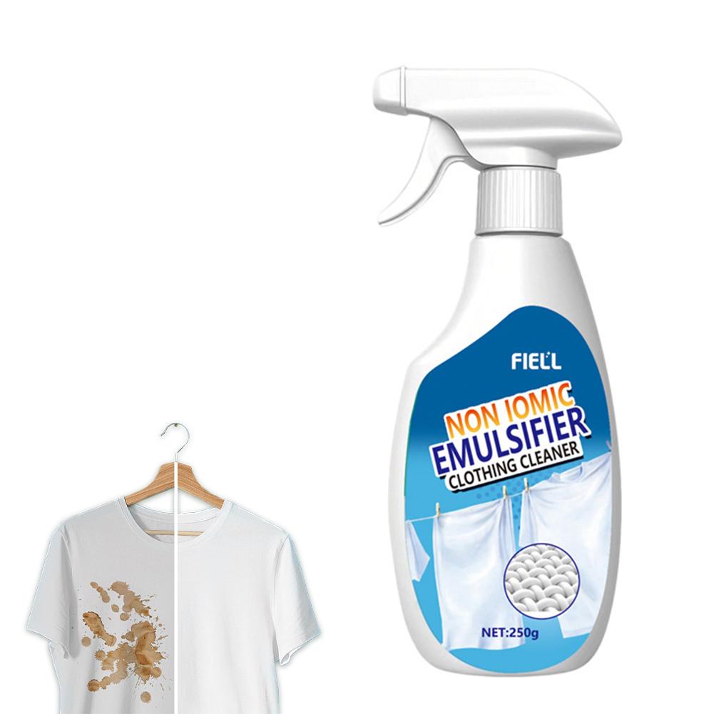 250ML Fleckenentferner-Spray für Kleidung ohne Ausspülen Nichtionischer Emulgator für Öl Kaffee Fruchtfleckenreinigung Waschmittel