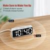 Simple Digital Bedside Alarm Clock With Dynamic Color And Double Alarms For Heavy Sleepers Kids Girls Desk Display