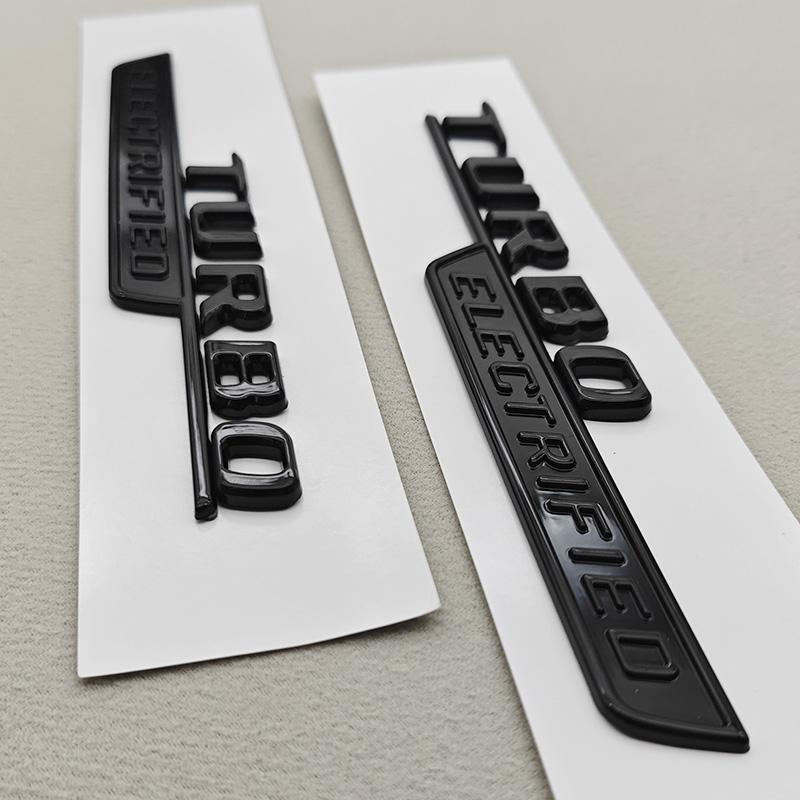 3D ABS Chromová Auto Samolepka Logo TURBO ELEKTRIFIKOVANÉ Oboustranný Znak na Blatník Emblém Samolepky Pro Mercedes Benz AMG C43 C63 W206 W205 BE0