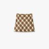 Plus Size Retro Red Plaid Woolen High Waist Slimming Mid-Length Skirt for Autumn/Winter.