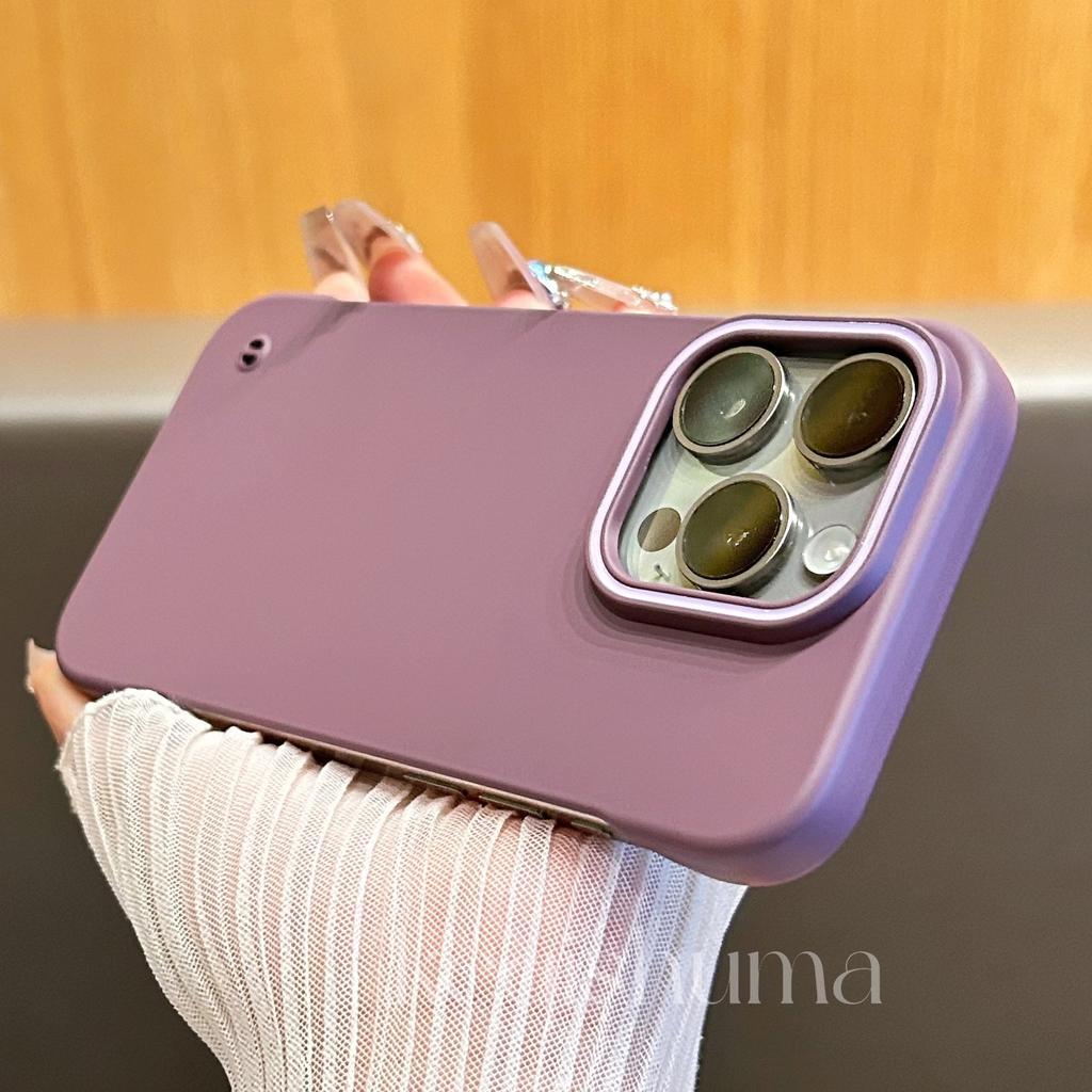 Anwendbar auf iPhone 16 Weiche und dünne magnetische Saug-Handyhülle mit Kreis Apple 15 Rahmenlose ultradünne PC-Schutzhülle mit Bare-Metal-Gefühl