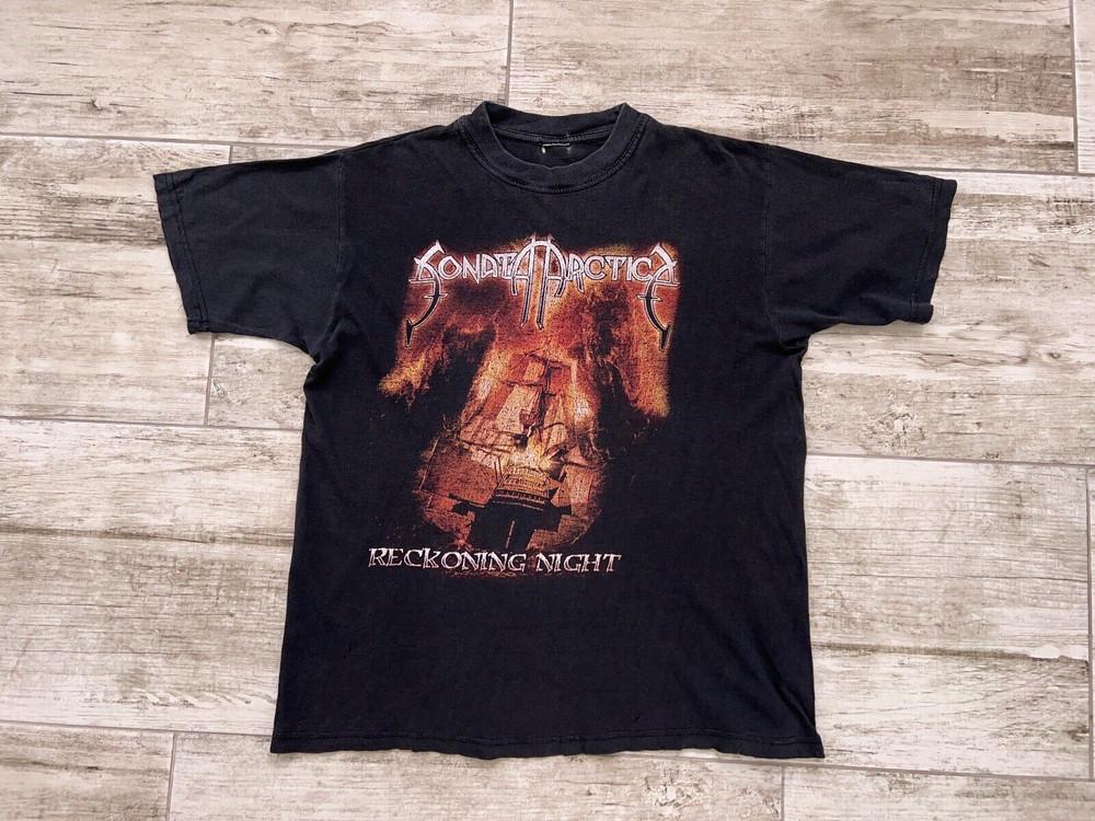 Sonata Arctica Reckoning Night Black Unisex 100% Cotton T-Shirt GS245 Unisex T-Shirt M