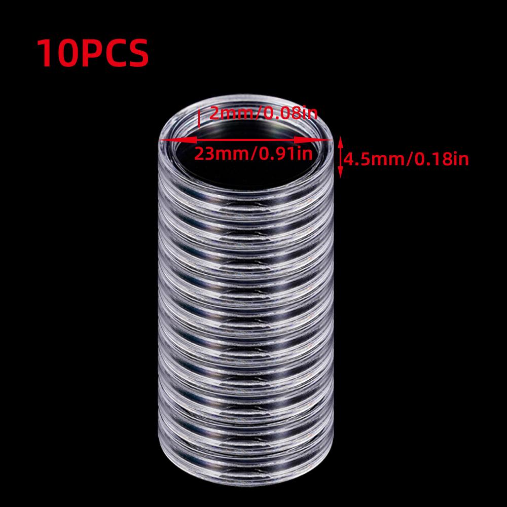 10/50/100Pcs 19-33mm Transparent Coin Cases Holder Coin Collecting Box Case Coins Storage Capsules Protection Boxes Container