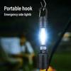 Rechargeable LED Hands-Free Flashlight, Portable Flashlight with Telescopic Zoom and Power Indicator Light, Five Lighting Modes