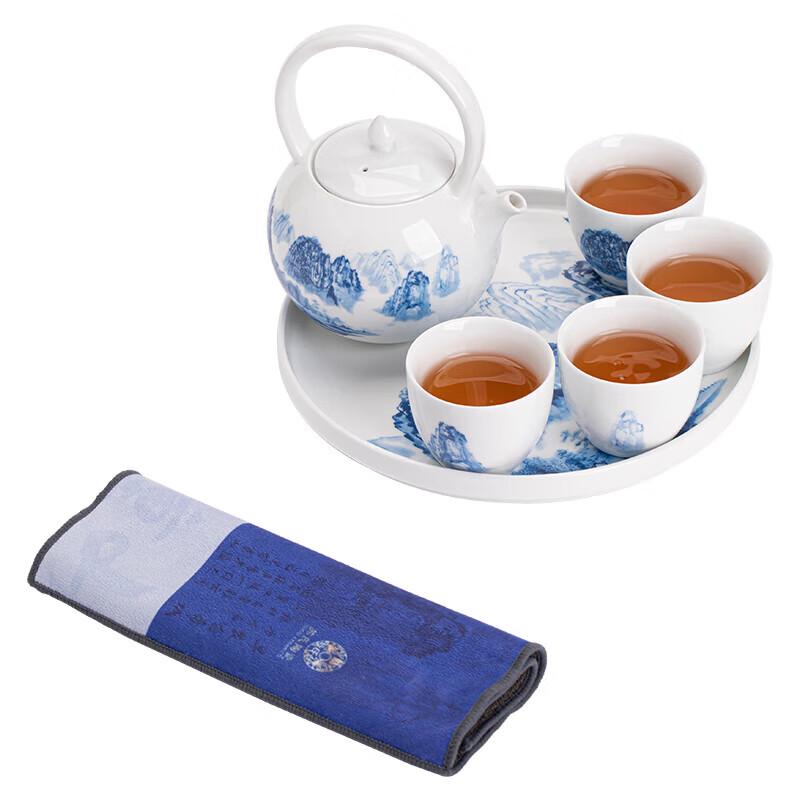 Chinese Blue and White Porcelain Kung Fu Tea Set