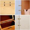 10PCS 8mm Hidden Brass Barrel Hinges 180 Degree Opening Angle Concealed Furniture Hinges for DIY Jewelry Box Hand Craft