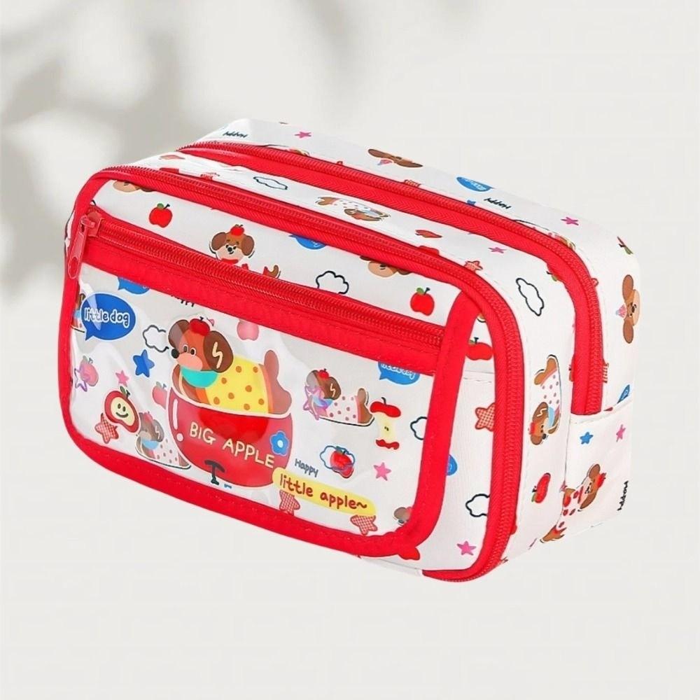 Large Capacity Stationery Storage Bag Cosmetics Storage Pen Pencil Case  Student