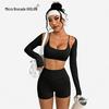 Women's Plain Round Neck Quick-Dry Yoga T-Shirt - Summer Slim Fit Fitness Top