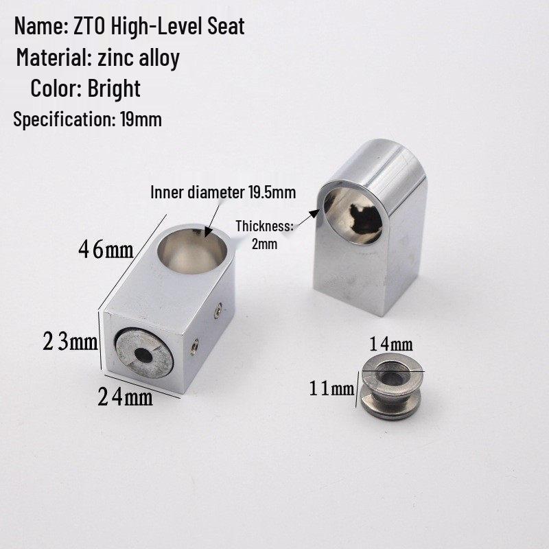 Chrome-Plated Wardrobe Pipe Holder for Clothes and Towel Rods