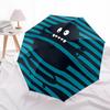1pc Monster Stripes Fashionable Automatic Opening/Closing Folding Umbrella with 8 Bones, Windproof Portable, Daily Use321