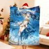 Game W Wuthering W WaveS I IUNO Blanket For Soft Throw Blanket for Picnic Bed Sofa Home Bedroom Cozy Warm Comfortable