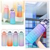 Water Bottle Liter Stay Hydrated Motivated Leakproof Plastic Sport Bottle Reminder Times Sports Outdoor Fitness Office