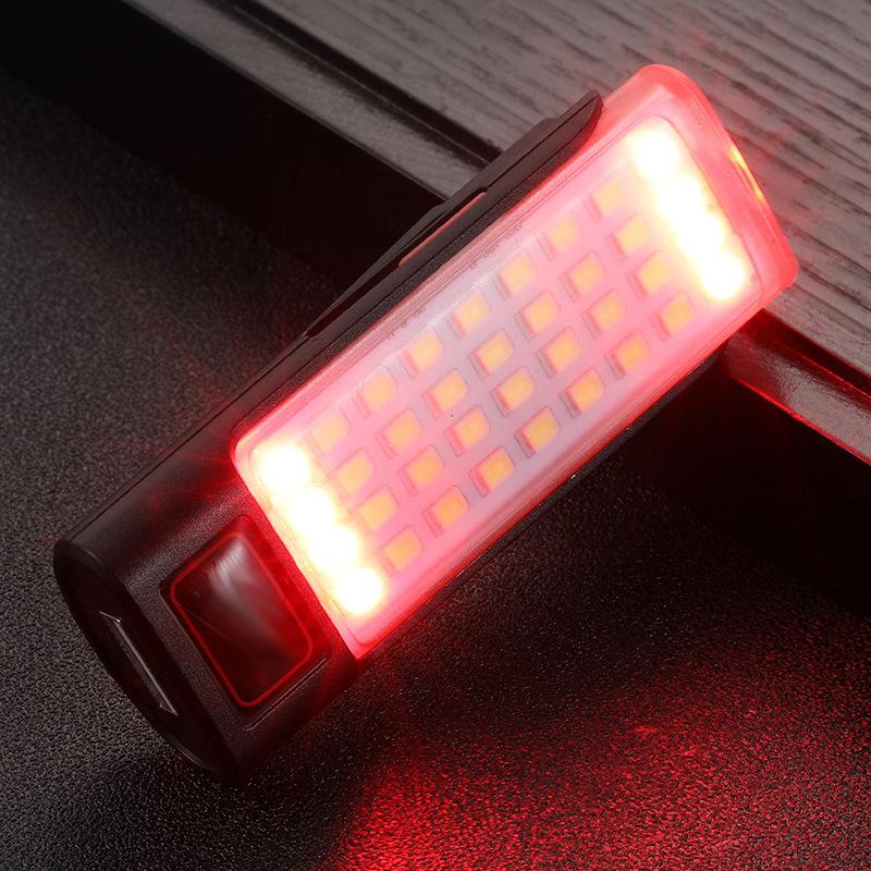 Rechargeable Mini Led Flashlight Worklight Keychain Light Camping Lamp Easy To Carry Multiple Lighting Modes Waterproof Material