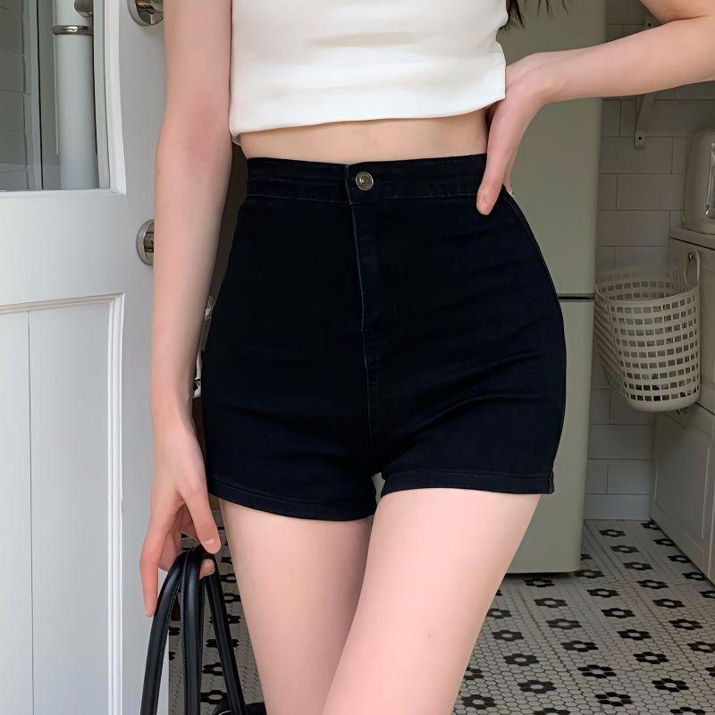 

Petite High Waist Slimming American Denim Shorts - Summer 2024 Trend Small