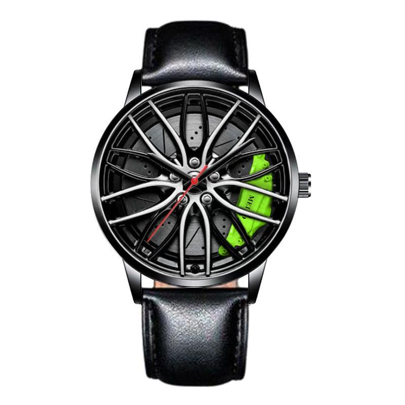 Official automatic movement watch men's vacuum plating wheel style non-mechanical watch new one