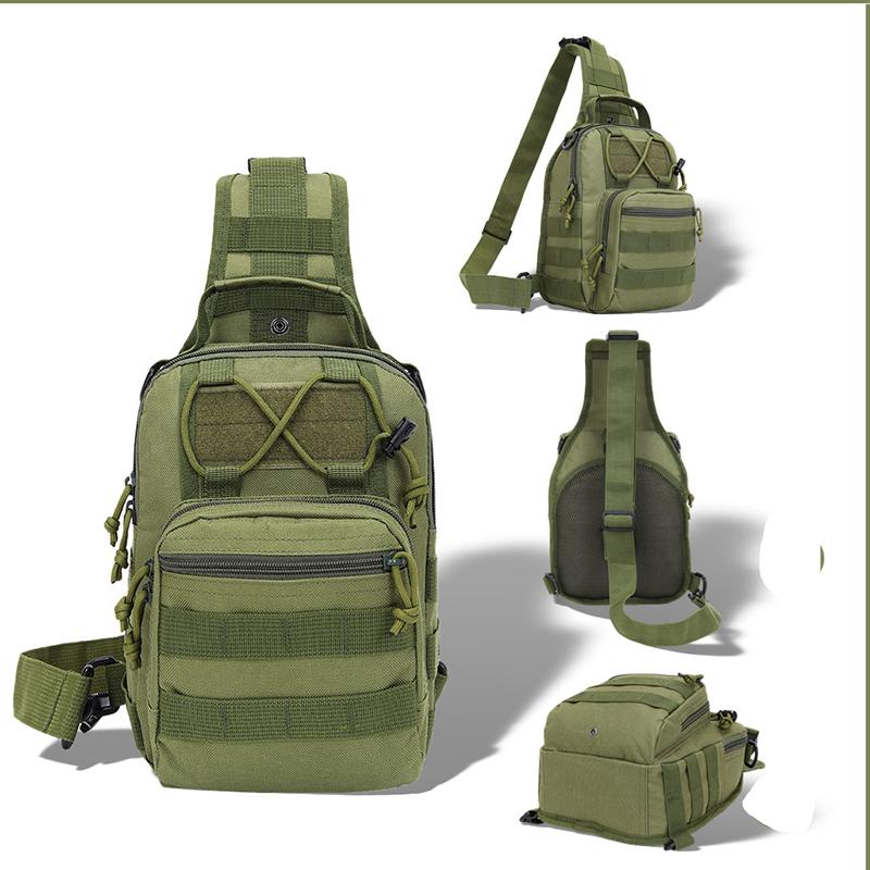 Outdoor Tactical Small Chest Bag, Military Men's Multifunctional Single Shoulder Crossbody Bag, Hiking, Tourism, Sports, Cycling, Running Bag