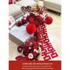 Red Wedding Artificial Flower Arrangement for Living Room, Coffee Table, or Bedside Table Décor