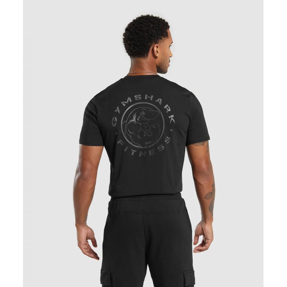 Gymshark Camiseta Legacy negra A5a3b Bb2j