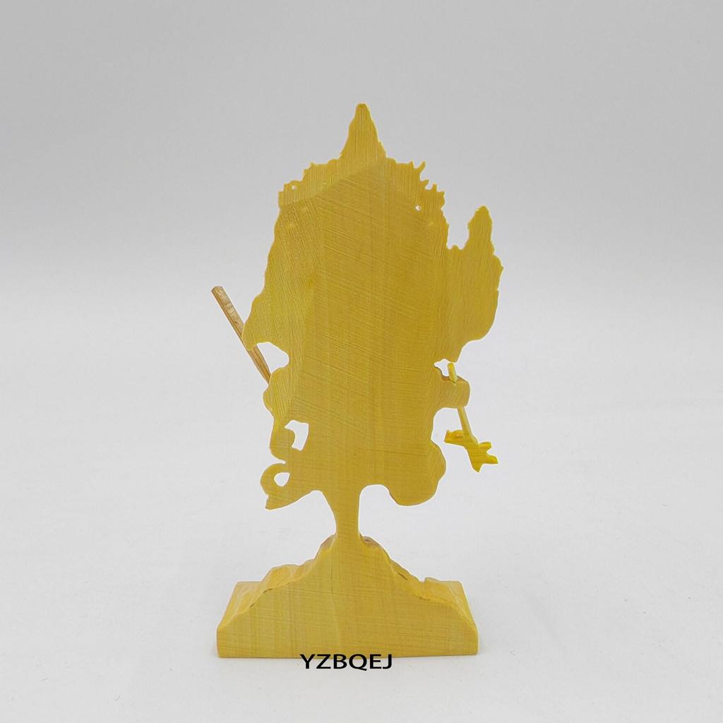 Miniature Buddha statue Ususama made of total height Esoteric Buddhism of the Guardian deity of the wooden carved Buddha statue Myo-o boxwood, 7.2cm -