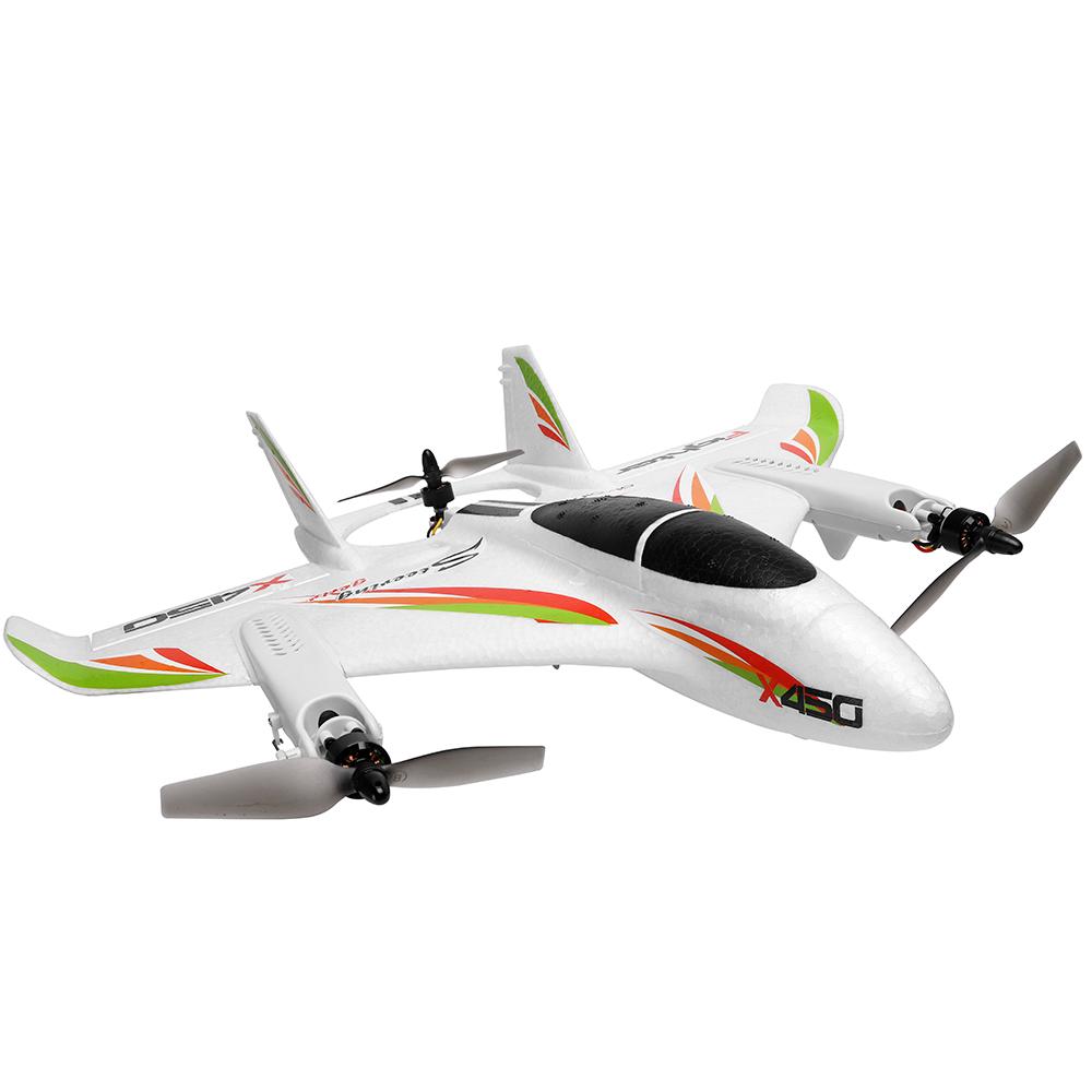 WLtoys XK X450 RC Flugzeug RC Segelflugzeug Starrflügelflugzeug mit 3 Modellen 2,4G 6CH 3D/6G RC