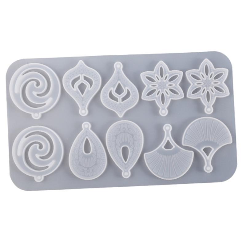 71 Resin Jewelry Molds with Earring Resin Molds,Earring Hooks,Jump Rings for Pendant Keychain Resin Jewelry Making