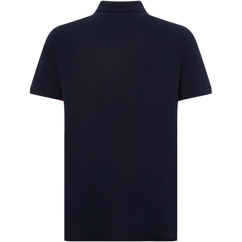 Tommy Hilfiger Cotton Classic Logo Jacquard Trim Short Sleeve Polo Shirt Men Tops MW0MW30774DW5