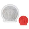 Silicone Crafting Mold Ornament Moulds Christmas Series Sculpture Moulds Figurines Molds Silicone Texture for Craft
