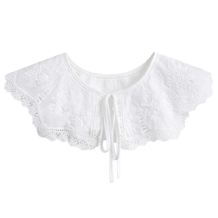 

Embroidery Lace False Collar Women Dress Shirt Ornament Collar Necklace 1