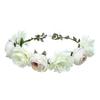 Silver Color Handmade Pearl Flower Headband Bridal Wedding Crown Hair Accessories Hair Band Tiara Crystal Headpiece Hair Jewelry