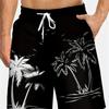 3D Print Colourful Beach Short Pants Men's Coconut Tree Pattern Board Shorts Summer Hawaiian Casual Loose Gym Sports Swim Trunks