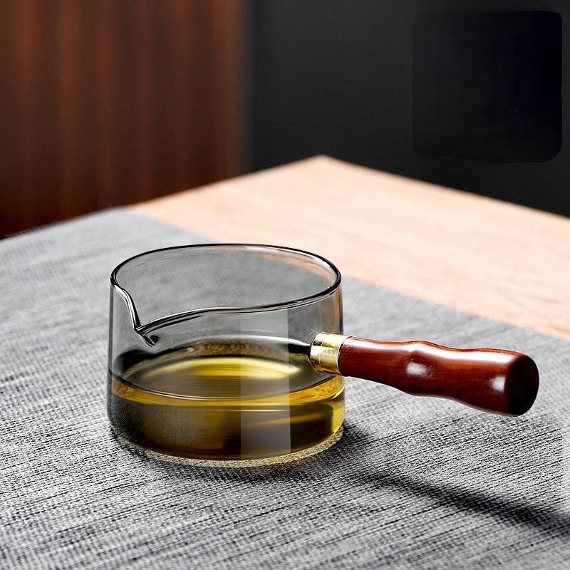 Japanese 200ml Glass Teapot with Side Handles Infsuer Heat Resistant Small Tea Pot Kung Fu Tea Set Puer Tea Maker Teaware